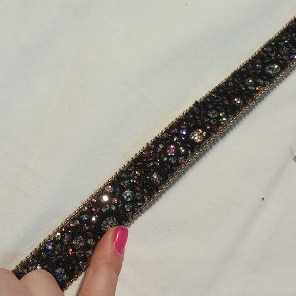 Sparkling and Gold Toned Women's Belt - Picture 6 of 7